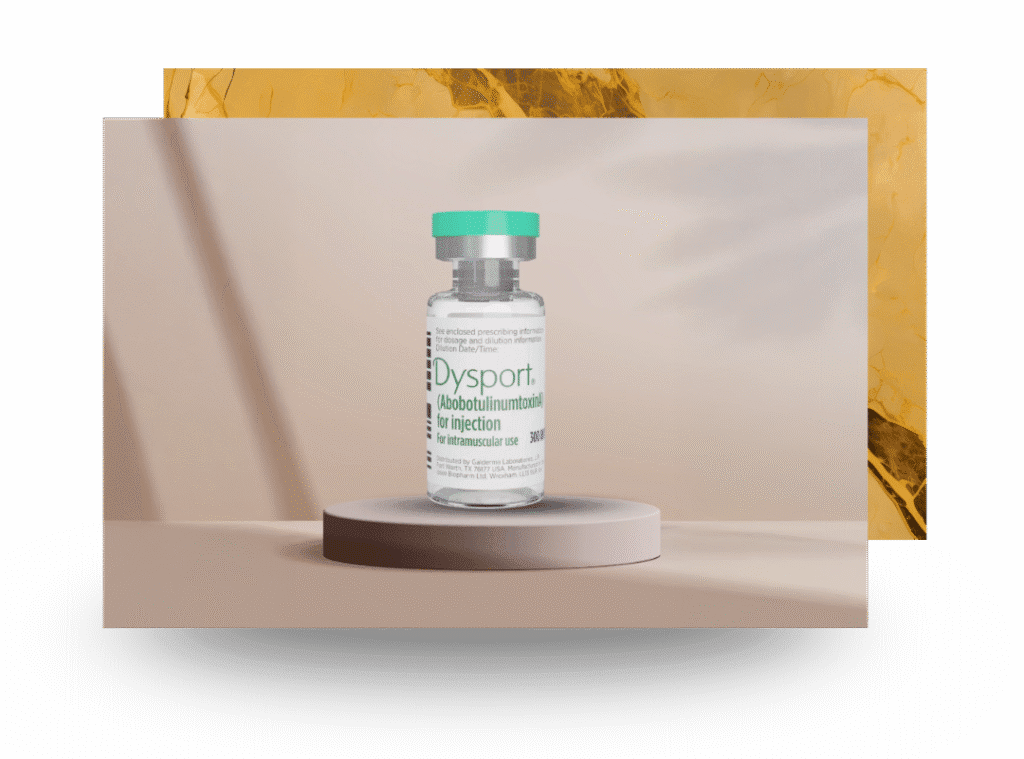 Noninvasive Dysport treatment targeting fine lines at Cloud Nine Aesthetics Jacksonville IL.