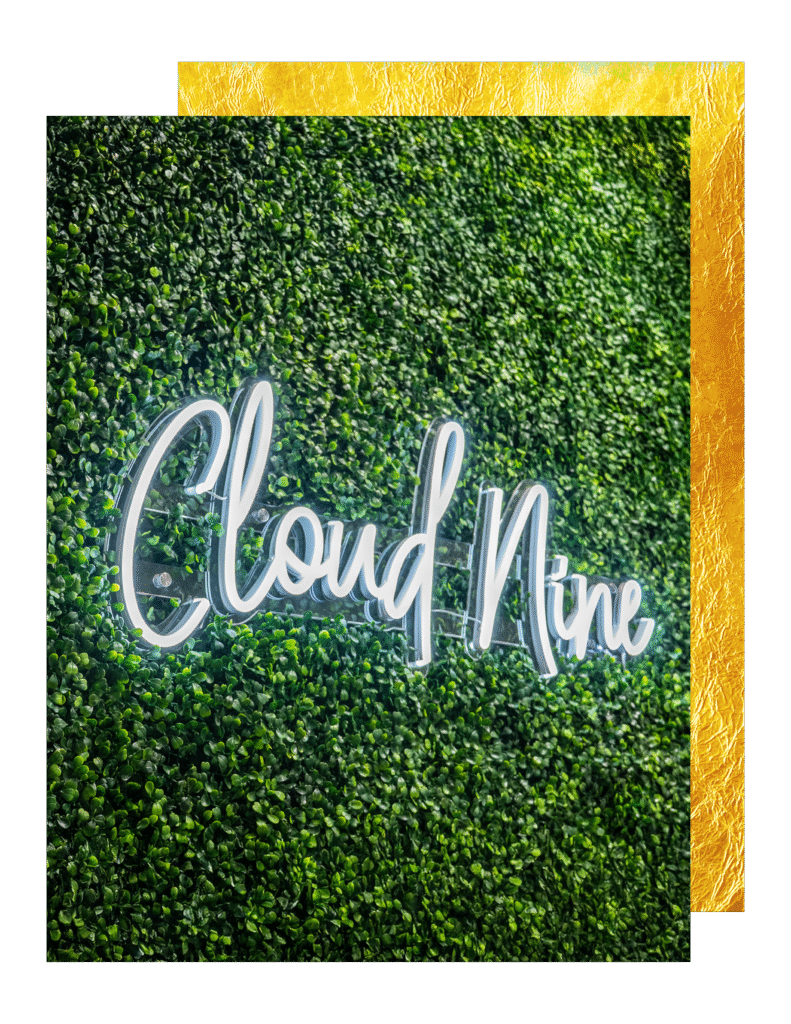 Modern interior of Cloud Nine Aesthetics wellness and skincare clinic in Jacksonville IL.