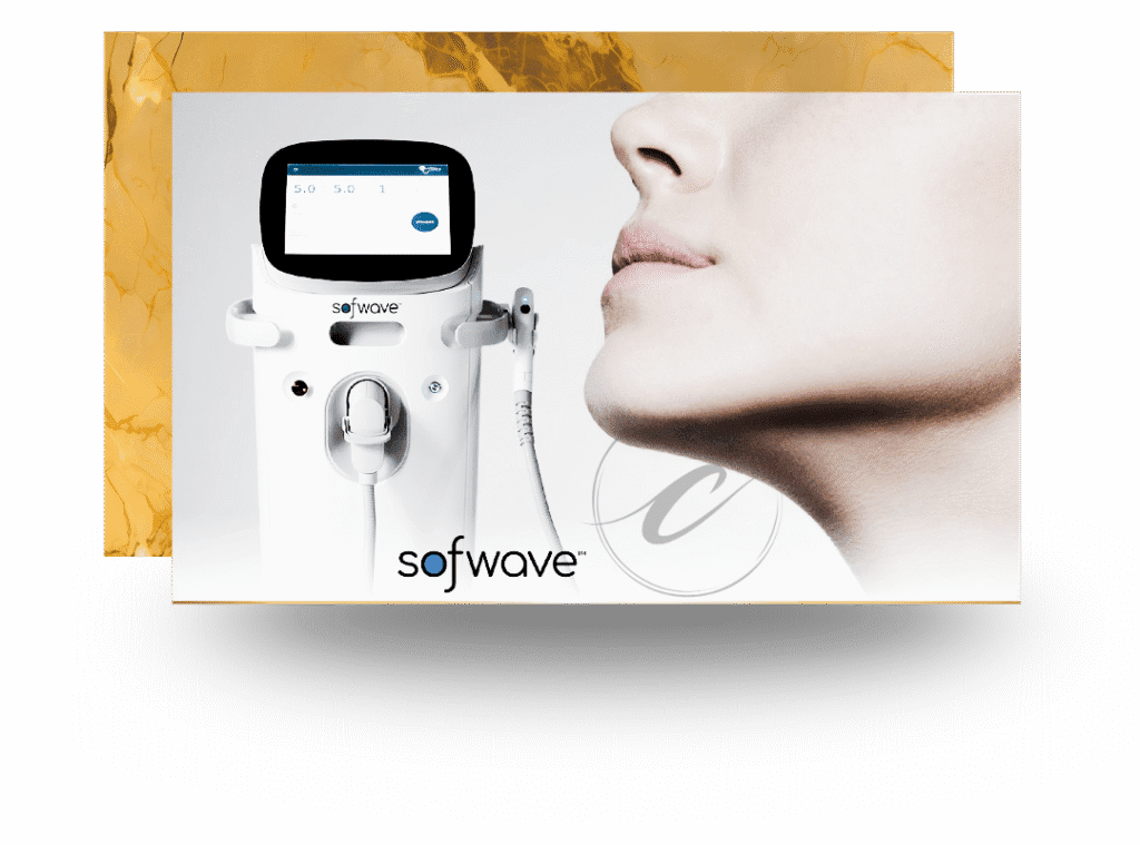 Sofwave skin tightening treatment to lift and smooth fine lines at Cloud Nine Aesthetics in Jacksonville IL.