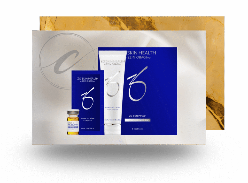 ZO 3-Step Peel treatment for radiant and rejuvenated skin at Cloud Nine Aesthetics in Jacksonville IL.