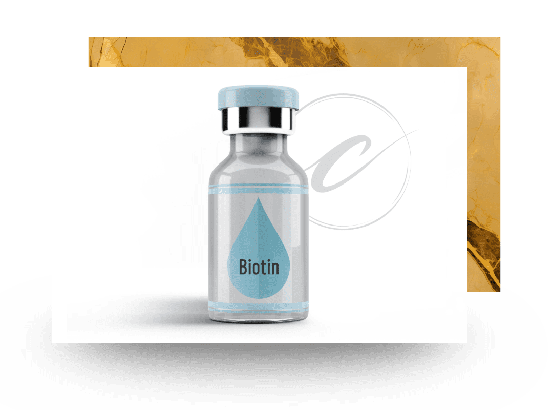 Biotin injection treatment for hair and nail health at Cloud Nine Aesthetics in Jacksonville IL.